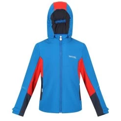 Regatta Acidity V Veste De Marche Softshell Zippée Pour Enfant - Bleu -Vêtements De Sport Extérieur acidity v veste de marche softshell zippee pour enfant bleu 2