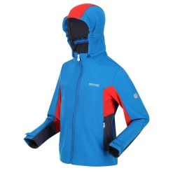 Regatta Acidity V Veste De Marche Softshell Zippée Pour Enfant - Bleu