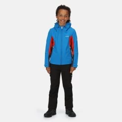 Regatta Acidity V Veste De Marche Softshell Zippée Pour Enfant - Bleu -Vêtements De Sport Extérieur acidity v veste de marche softshell zippee pour enfant bleu 4
