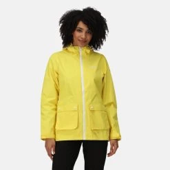 Regatta Baysea Veste De Marche à Capuche Pour Femme - Jaune -Vêtements De Sport Extérieur baysea veste de marche a capuche pour femme jaune 4