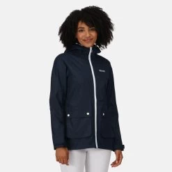 Regatta Baysea Veste De Marche à Capuche Pour Femme - Marine -Vêtements De Sport Extérieur baysea veste de marche a capuche pour femme marine 4
