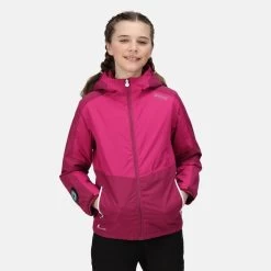 Regatta Beamz Veste De Randonnée Imperméable Pour Enfant - Rose -Vêtements De Sport Extérieur beamz veste de randonnee impermeable pour enfant rose 4