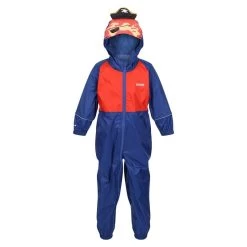 Regatta Charco Combinaison De Randonnée à Capuche Pour Enfant - Bleu -Vêtements De Sport Extérieur charco combinaison de randonnee a capuche pour enfant bleu 2