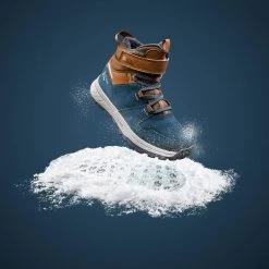 Quechua CHAUSSURE CHAUDE IMPERMÉABLE DE RANDONNÉE - SH100 WARM CUIR SCRATCH-ENFANT 24-34 -Vêtements De Sport Extérieur chaussure chaude impermeable de randonnee sh100 warm cuir scratch enfant 24 34 1