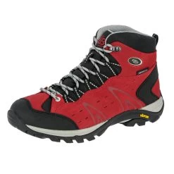 Chaussure De Randonnée Rouge Waterproof Femmes Mount Bona High