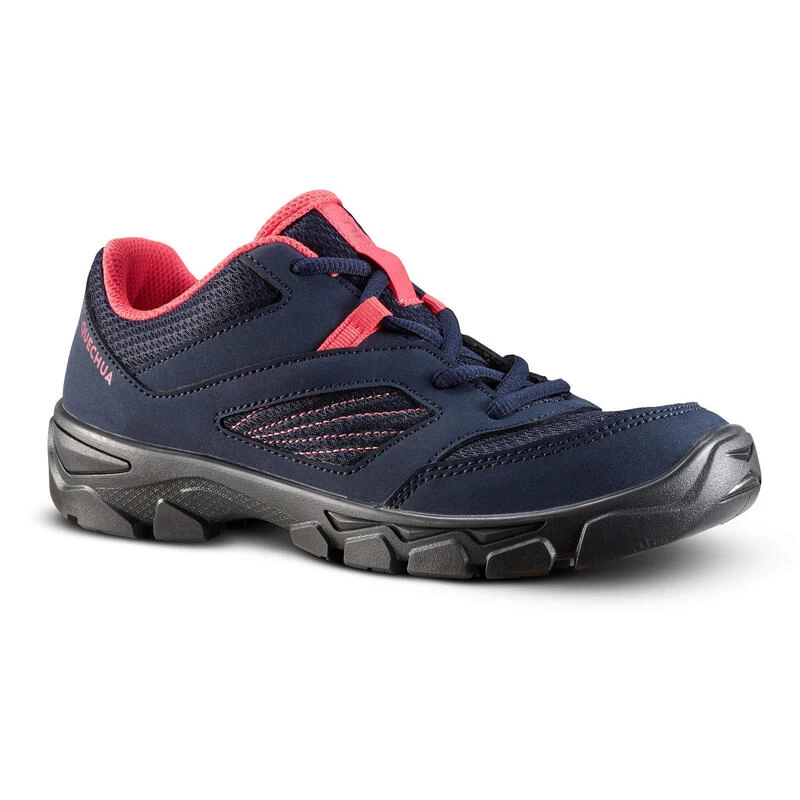 Quechua Chaussures De Randonnée Enfant Avec Lacets MH100 Bleu Corail Du 35 Au 38 3 Quechua Chaussures De Randonnée Enfant Avec Lacets MH100 Bleu Corail Du 35 Au 38