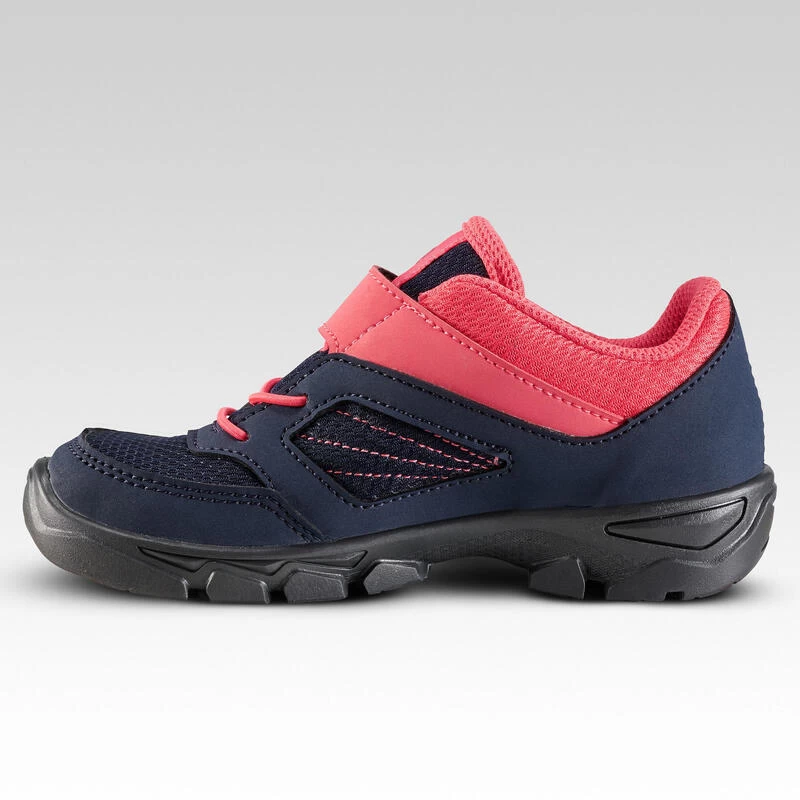 Quechua Chaussures De Randonnée Enfant Avec Scratch MH100 Bleu Et Rose Du 24 AU 34 4 Quechua Chaussures De Randonnée Enfant Avec Scratch MH100 Bleu Et Rose Du 24 AU 34 – Image 2