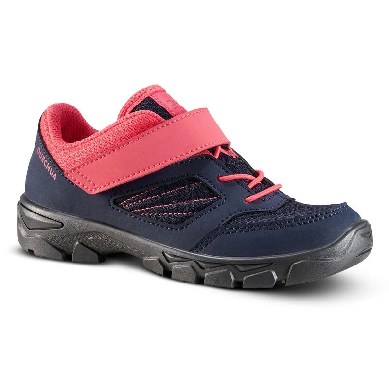Quechua Chaussures De Randonnée Enfant Avec Scratch MH100 Bleu Et Rose Du 24 AU 34 3 Quechua Chaussures De Randonnée Enfant Avec Scratch MH100 Bleu Et Rose Du 24 AU 34