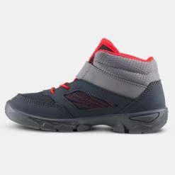 Quechua Chaussures De Randonnée Enfant Avec Scratch MH100 Mid Grise Foncée Du 24 AU 34 -Vêtements De Sport Extérieur chaussures de randonnee enfant avec scratch mh100 mid grise foncee du 24 au 34 1