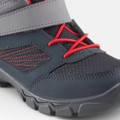 Quechua Chaussures De Randonnée Enfant Avec Scratch MH100 Mid Grise Foncée Du 24 AU 34 -Vêtements De Sport Extérieur chaussures de randonnee enfant avec scratch mh100 mid grise foncee du 24 au 34 4