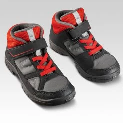 Quechua Chaussures De Randonnée Enfant Montantes MH100 MID KID Grises/rouges 24 AU 34 -Vêtements De Sport Extérieur chaussures de randonnee enfant montantes mh100 mid kid grisesrouges 24 au 34 3