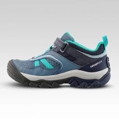 Quechua Chaussures De Randonnée Montagne Avec Scratch Fille Crossrock Bleues 24-34 -Vêtements De Sport Extérieur chaussures de randonnee montagne avec scratch fille crossrock bleues 24 34 1