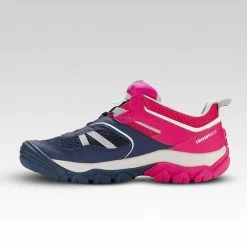 Quechua Chaussures De Randonnée Montagne Basses Lacet Fille Crossrock Bleues/rose 35-38 -Vêtements De Sport Extérieur chaussures de randonnee montagne basses lacet fille crossrock bleuesrose 35 38 1