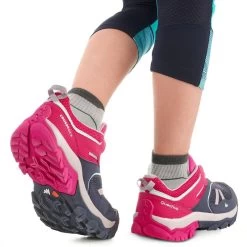 Quechua Chaussures De Randonnée Montagne Basses Lacet Fille Crossrock Bleues/rose 35-38 -Vêtements De Sport Extérieur chaussures de randonnee montagne basses lacet fille crossrock bleuesrose 35 38 4