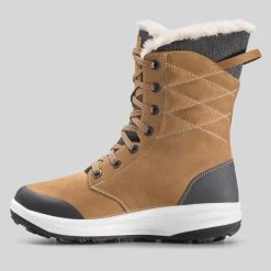 Quechua Chaussures En Cuir Chaudes Et Imperméables De Randonnée - SH500 U-WARM - Femme -Vêtements De Sport Extérieur chaussures en cuir chaudes et impermeables de randonnee sh500 u warm femme 2