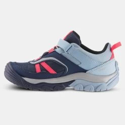 Quechua Chaussures Imperméables De Randonnée -CROSSROCK Bleu Rose - Enfant 28 AU 34 -Vêtements De Sport Extérieur chaussures impermeables de randonnee crossrock bleu rose enfant 28 au 34 1