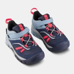 Quechua Chaussures Imperméables De Randonnée -CROSSROCK Bleu Rose - Enfant 28 AU 34 -Vêtements De Sport Extérieur chaussures impermeables de randonnee crossrock bleu rose enfant 28 au 34 3