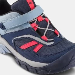 Quechua Chaussures Imperméables De Randonnée -CROSSROCK Bleu Rose - Enfant 28 AU 34 -Vêtements De Sport Extérieur chaussures impermeables de randonnee crossrock bleu rose enfant 28 au 34 4