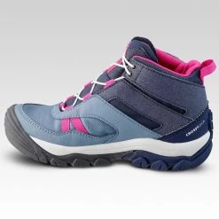 Quechua Chaussures Imperméables De Randonnée -CROSSROCK MID Bleues- Enfant 28 AU 34 -Vêtements De Sport Extérieur chaussures impermeables de randonnee crossrock mid bleues enfant 28 au 34 1