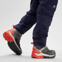 Quechua Chaussures Imperméables De Randonnée -CROSSROCK MID Grises- Enfant 28 AU 34 -Vêtements De Sport Extérieur chaussures impermeables de randonnee crossrock mid grises enfant 28 au 34 4