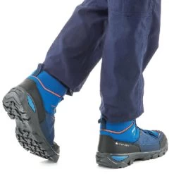 Quechua Chaussures Imperméables De Randonnée -MH120 MID Bleues- Enfant 35 AU 38 -Vêtements De Sport Extérieur chaussures impermeables de randonnee mh120 mid bleues enfant 35 au 38 4