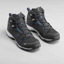 Quechua Chaussures Imperméables De Randonnée Montagne - MH100 Mid Noir - Homme -Vêtements De Sport Extérieur chaussures impermeables de randonnee montagne mh100 mid noir homme 3