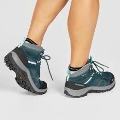 Quechua Chaussures Imperméables De Randonnée Montagne - MH100 Mid Turquoise - Femme -Vêtements De Sport Extérieur chaussures impermeables de randonnee montagne mh100 mid turquoise femme 9