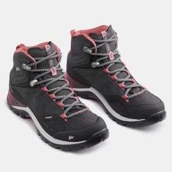 Quechua Chaussures Imperméables De Randonnée Montagne - MH500 Mid Gris/Rose - Femme -Vêtements De Sport Extérieur chaussures impermeables de randonnee montagne mh500 mid grisrose femme 3