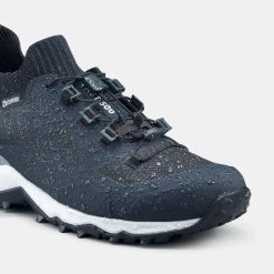 Quechua Chaussures Imperméables Ultra Légères De Randonnée - FH500 - Homme Bleu Blanche -Vêtements De Sport Extérieur chaussures impermeables ultra legeres de randonnee fh500 homme bleu blanche 3
