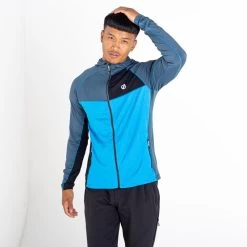 Dare 2b Contend Core Stretch Polaire De Randonnée Zippé Pour Homme - Bleu -Vêtements De Sport Extérieur contend core stretch polaire de randonnee zippe pour homme bleu 3