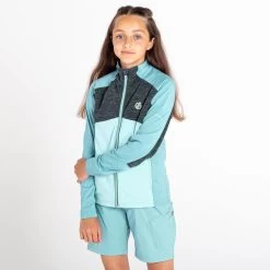 Dare 2b Exception Core Stretch Polaire De Marche Zippé Pour Enfant - Bleu -Vêtements De Sport Extérieur exception core stretch polaire de marche zippe pour enfant bleu 3