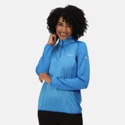 Regatta Highton II Polaire De Randonnée Zippé à Moitié Pour Femme - Bleu -Vêtements De Sport Extérieur highton ii polaire de randonnee zippe a moitie pour femme bleu 4