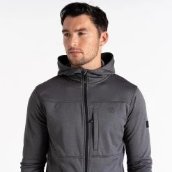 Dare 2b Out Calling Polaire De Marche Zippé Pour Homme - Gris Foncé -Vêtements De Sport Extérieur out calling polaire de marche zippe pour homme gris fonce 3