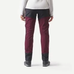 Pantalon Déperlant De Trek Montagne - MT900 Bordeaux - Femme -Vêtements De Sport Extérieur pantalon deperlant de trek montagne mt900 bordeaux femme 4