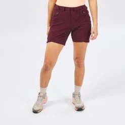 Quechua Pantalon Modulable De Randonnée Montagne - MH550 - Bordeaux - Femme -Vêtements De Sport Extérieur pantalon modulable de randonnee montagne mh550 bordeaux femme 3