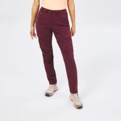 Quechua Pantalon Modulable De Randonnée Montagne - MH550 - Bordeaux - Femme -Vêtements De Sport Extérieur pantalon modulable de randonnee montagne mh550 bordeaux femme 4