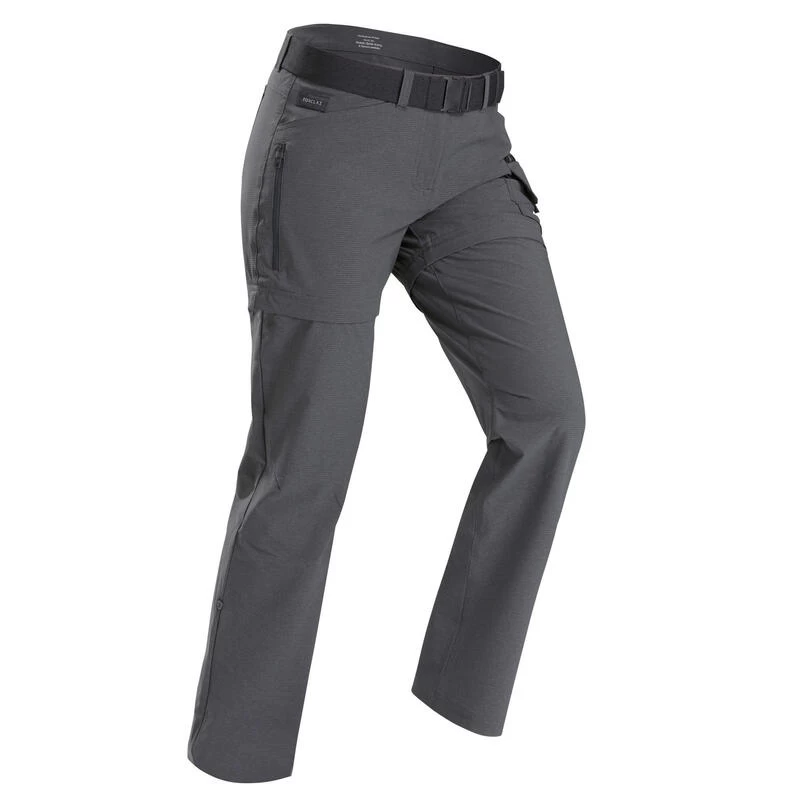 Pantalon Modulable De Trek Voyage - TRAVEL 500 Gris Femme 4 Pantalon Modulable De Trek Voyage - TRAVEL 500 Gris Femme – Image 2