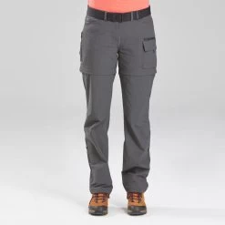 Pantalon Modulable De Trek Voyage - TRAVEL 500 Gris Femme 11 Pantalon Modulable De Trek Voyage - TRAVEL 500 Gris Femme -Vêtements De Sport Extérieur pantalon modulable de trek voyage travel 500 gris femme 4