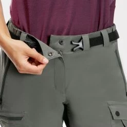 Pantalon Résistant De Trek Montagne - MT500 Kaki - Femme V2 -Vêtements De Sport Extérieur pantalon resistant de trek montagne mt500 kaki femme v2 4