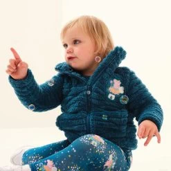 Regatta Peppa Pig Polaire De Randonnée Zippé Pour Enfant - Turquoise -Vêtements De Sport Extérieur peppa pig polaire de randonnee zippe pour enfant turquoise 4
