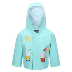 Regatta Peppa Summer Veste De Randonnée à Capuche Pour Enfant - Bleu Clair -Vêtements De Sport Extérieur peppa summer veste de randonnee a capuche pour enfant bleu clair 2