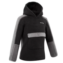 Polaire De Randonnée - Columbia Hoodie Sherpa Noire - Enfant 7-15 Ans