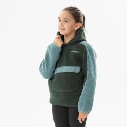 Polaire De Randonnée - Columbia Hoodie Sherpa Verte - Enfant 7-15 Ans -Vêtements De Sport Extérieur polaire de randonnee columbia hoodie sherpa verte enfant 7 15 ans 2