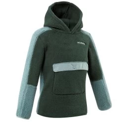 Polaire De Randonnée - Columbia Hoodie Sherpa Verte - Enfant 7-15 Ans