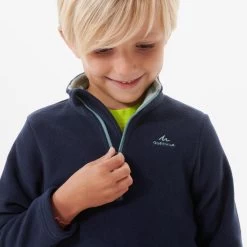 Quechua Polaire De Randonnée - MH100 Bleu Marine - Enfant 2-6 Ans -Vêtements De Sport Extérieur polaire de randonnee mh100 bleu marine enfant 2 6 ans 1