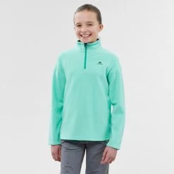 Quechua Polaire De Randonnée - MH100 Turquoise - Enfant 7-15 Ans -Vêtements De Sport Extérieur polaire de randonnee mh100 turquoise enfant 7 15 ans 2