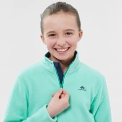Quechua Polaire De Randonnée - MH100 Turquoise - Enfant 7-15 Ans -Vêtements De Sport Extérieur polaire de randonnee mh100 turquoise enfant 7 15 ans 4