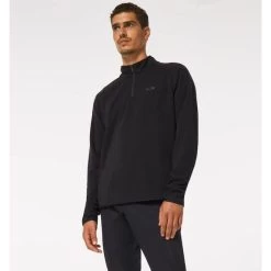 Vêtements De Sport Extérieur -Vêtements De Sport Extérieur polaire maple ridge demi zip noir homme oakley 1