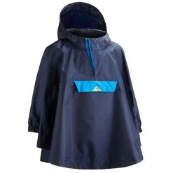 Quechua Poncho Imperméable De Randonnée - MH100 KID Bleu Marine - Enfant 2-6 Ans