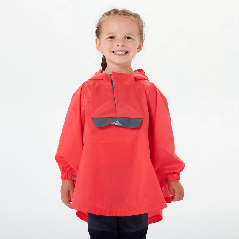 Quechua Poncho Imperméable De Randonnée - MH100 KID Rose - Enfant 2-6 Ans 5 Quechua Poncho Imperméable De Randonnée - MH100 KID Rose - Enfant 2-6 Ans – Image 3
